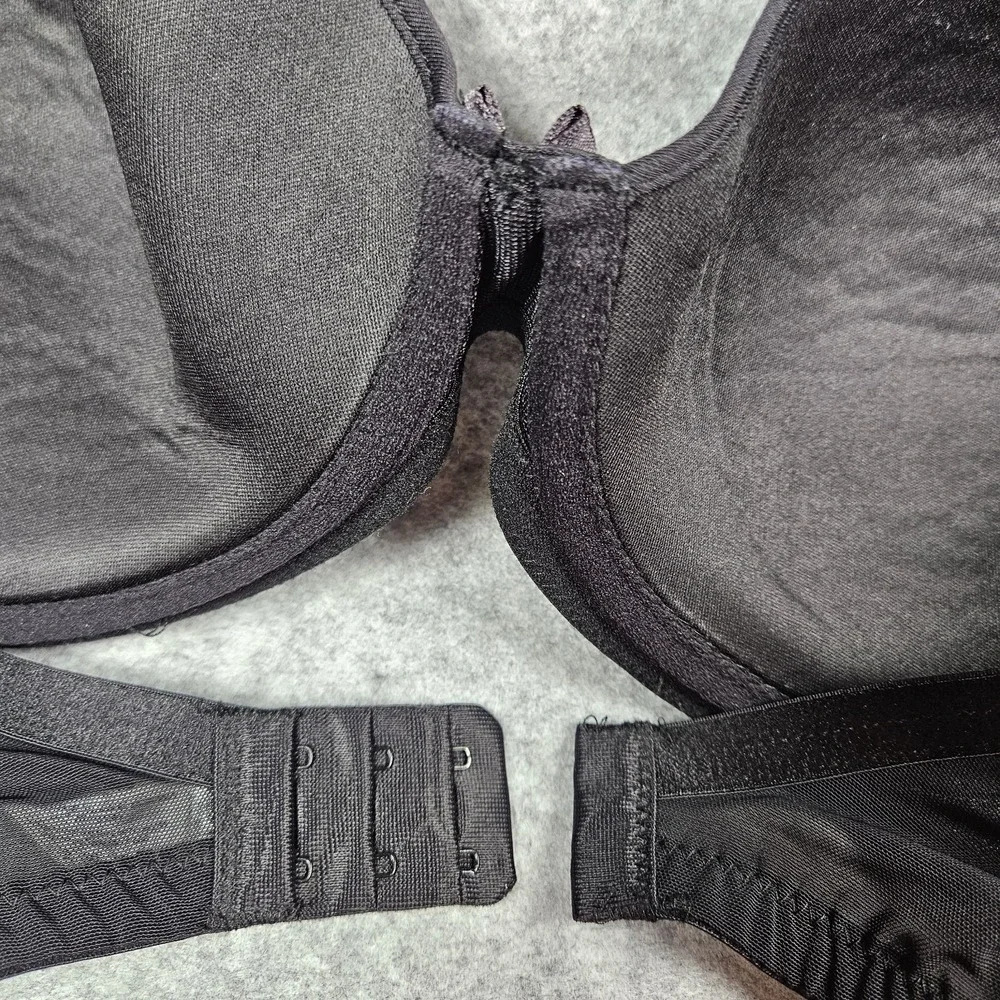Parfait Black Plunge Underwire Bra Molded Cup Support Comfort Size US 34G READ